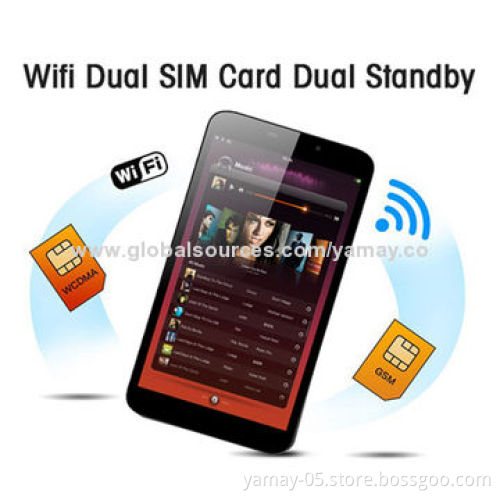 6.95" Tablet PC, Android 4.2, MTK8312 Dual-core 1.2GHz, 512MB+4GB, 0.3+2.0MP Camera/3G/GPS/BT/Wi-FiNew